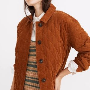 Madewell Quilted Corduroy Walton Shirt-Jacket